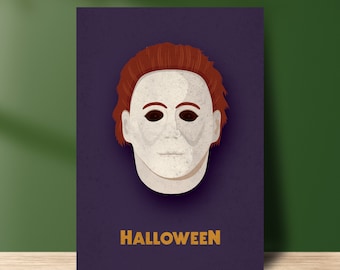 Halloween Michael Myers poster, Premium matte paper