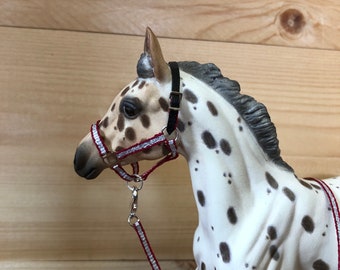 Breyer foal or classic sized nylon/leather with lead