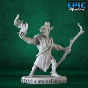 Miniatur | Rage Goblin Magic - DnD Miniatur für Tabletop Spiele - Premium dnd Miniatur - Dungeons and Dragons - 3D Gedruckt