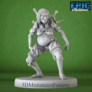 Miniature | Witch Coven Wounded - DnD Miniature for Tabletop Games - Premium dnd Miniature - Dungeons and Dragons - 3D Printed