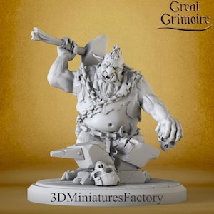 Miniature | Dark Brommuk Forgeborn - DnD Miniature for Tabletop Games - Premium dnd Miniature - Dungeons and Dragons - 3D Printed