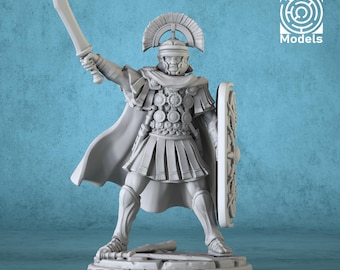 Miniature | Roman Legionary Centurion - DnD Miniature for Tabletop Games - Premium dnd Miniature - Dungeons and Dragons 3D Printed
