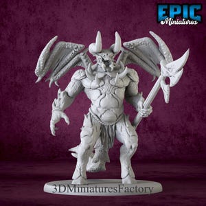 Miniature | Wrath Devil - DnD Miniature for Tabletop Games - Premium dnd Miniature Dungeons and Dragons 3D Printed
