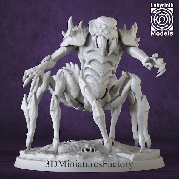 Miniature | LM - Spider Demon 2  - DnD Miniature for Tabletop Games - Premium dnd Miniature - Dungeons and Dragons 3D Printed