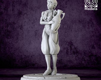 Elf Miniature Dark Elf Servant from 28mm to 72mm - DnD Miniature for Tabletop Games - Premium dnd Miniature Dungeons and Dragons 3D Printed