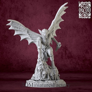 Winged Ghoul 3 - DnD Miniature for Tabletop Games - Premium dnd Miniature - Dungeons and Dragons - 3D Printed