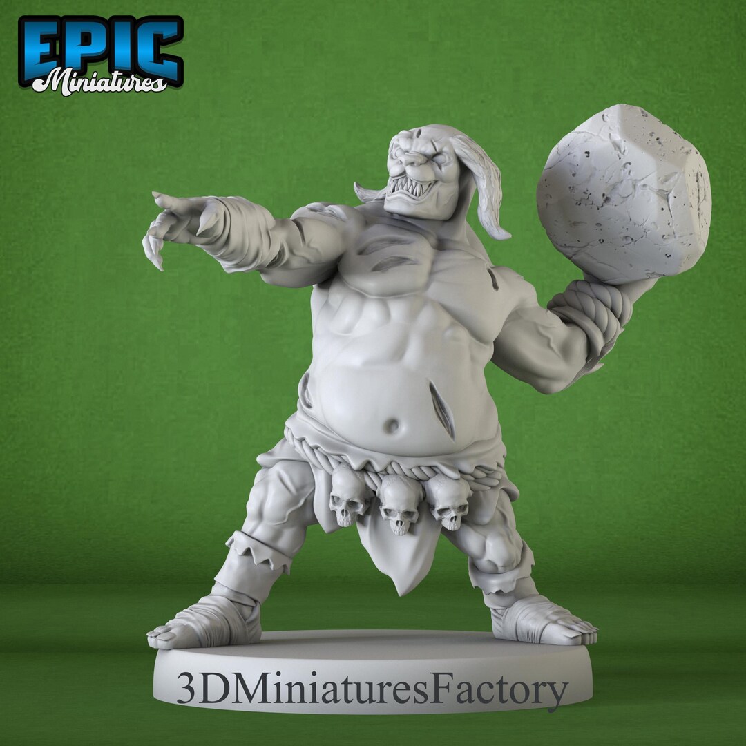 Miniature | Rabbit Folk Brute Throwing - Dnd Miniature for Tabletop ...