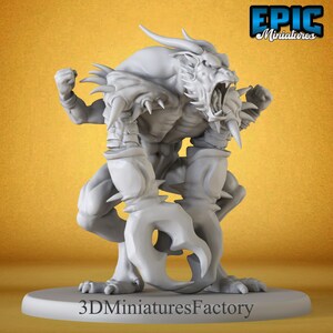 Miniature | Glabrezu Classic Angry - DnD Miniature for Tabletop Games - Premium dnd Miniature - Dungeons and Dragons - 3D Printed