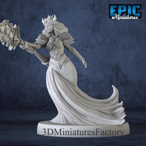 Miniature | Grendels Mother Command - DnD Miniature for Tabletop Games - Premium dnd Miniature - Dungeons and Dragons - 3D Printed