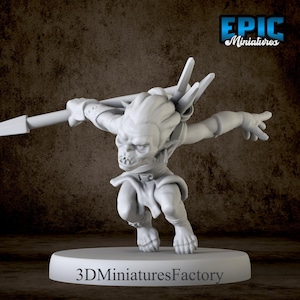 Miniature | Goblin Scout V2 - DnD Miniature for Tabletop Games - Premium dnd Miniature - Dungeons and Dragons - 3D Printed