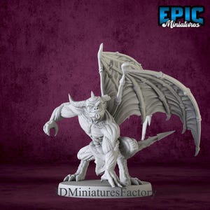 Miniature | Devil Minion Attack - DnD Miniature for Tabletop Games - Premium dnd Miniature - Dungeons and Dragons - 3D Printed