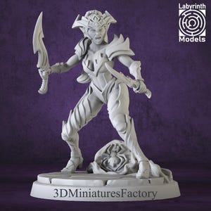 Miniature | Assassin 5  - DnD Miniature for Tabletop Games - Premium dnd Miniature - Dungeons and Dragons 3D Printed