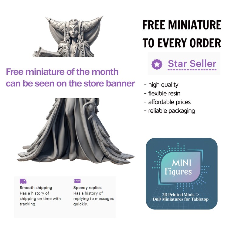 Miniature Viking Einherjar Attack Dnd Miniature for Tabletop Games