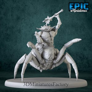 Miniature | Crab People Mace Monster - DnD Miniature for Tabletop Games - Premium dnd Miniature - Dungeons and Dragons - 3D Printed