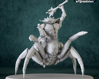 Miniature | Crab People Mace Monster - DnD Miniature for Tabletop Games - Premium dnd Miniature - Dungeons and Dragons - 3D Printed