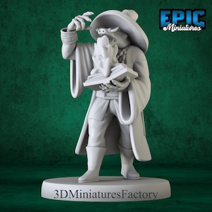 Miniature | Warthog Folk Tribe Wizard - DnD Miniature for Tabletop Games - Premium dnd Miniature - Dungeons and Dragons - 3D Printed