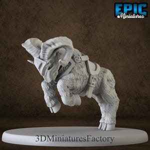 Miniature | Goat Attack Mount - DnD Tabletop Miniature - Premium Dnd Miniature - Dungeons and Dragons - 3D Printed
