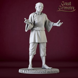 Bybo Ulf DnD Miniature | Ödmjuk Tiggare NPC | 3D-utskriven bordsmodell av RPG