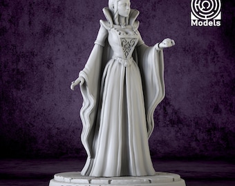 Female Miniature Countess from 28mm - DnD Miniature for Tabletop Games - Premium dnd Miniature - Dungeons and Dragons 3D Printed