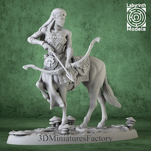 Centaur Miniatur Archer - DnD Miniature for Tabletop Games - Premium dnd Miniature Dungeons and Dragons 3D Printed