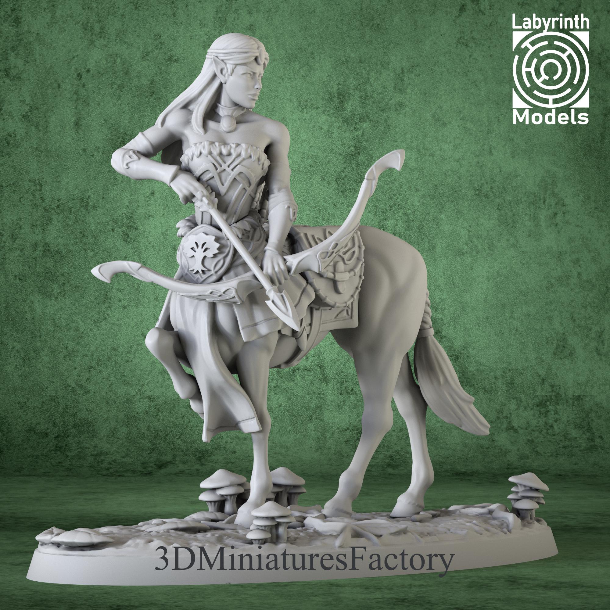 Centaur Miniatur Archer - DnD Miniature for Tabletop Games - Premium dnd Miniature Dungeons and Dragons 3D Printed