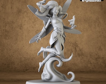Fairy Sorceress — Resin Forest miniature for Dungeons & Dragons