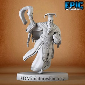 Miniature | Schoolar Wizard Magic - DnD Miniature for Tabletop Games - Premium dnd Miniature - Dungeons and Dragons - 3D Printed