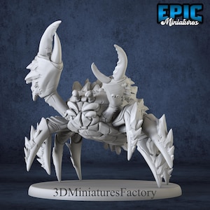 Miniature | Frost Crab Attack - DnD Miniature for Tabletop Games - Premium dnd Miniature - Dungeons and Dragons - 3D Printed