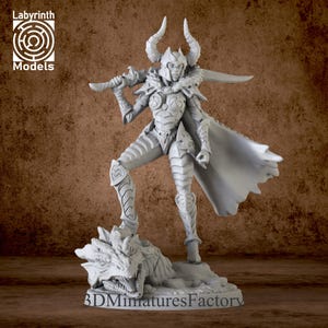 Demon Slayer Miniature from 28mm to 72mm - DnD Miniature for Tabletop Games - Premium dnd Miniature Dungeons and Dragons 3D Printed