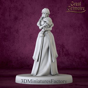 Female Miniature Beatrix Claremont - DnD Miniature for Tabletop Games - Premium dnd Miniature - Dungeons and Dragons 3D Printed