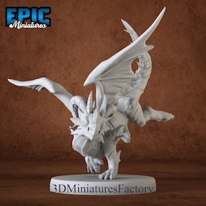 Miniatures | Dragon Wyrmling volant - Miniature D&D pour jeux de table - Miniature dnd premium - donjons et dragons - imprimé 3D