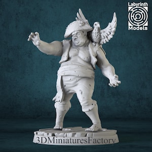 Miniature | Sea Zombie 1 - DnD Miniature for Tabletop Games - Premium dnd Miniature - Dungeons and Dragons - 3D Printed