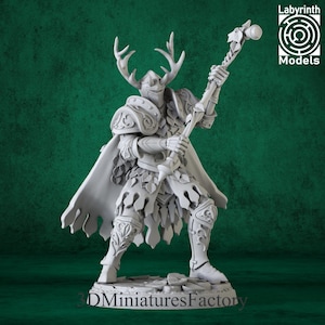 Miniature | Green Knight - DnD Miniature for Tabletop Games - Premium dnd Miniature - Dungeons and Dragons - 3D Printed