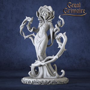 Queen Magic Miniature from 28mm to 75mm - DnD Miniature for Tabletop Games - Premium dnd Miniature Dungeons and Dragons 3D Printed