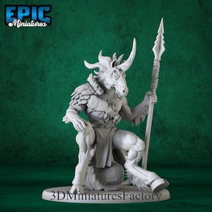 Miniature | Unicorn Folk Warrior Rest - DnD Miniature for Tabletop Games - Premium dnd Miniature - Dungeons and Dragons - 3D Printed