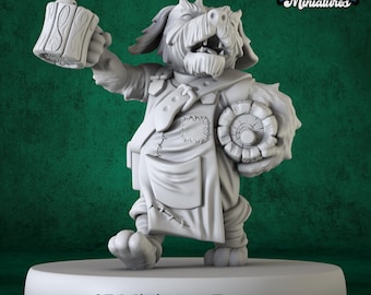 Hund Stammes Wirt Miniatur - 3D Gedruckt Resin Figur für DnD und Tabletop RPGs