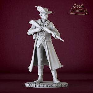 Miniature | Hunter Dunstan - DnD Miniature for Tabletop Games - Premium dnd Miniature - Dungeons and Dragons - 3D Printed