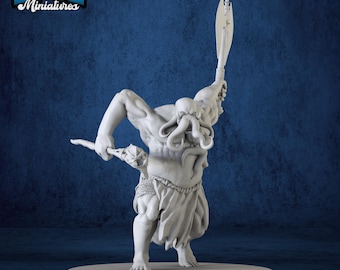 Monster Miniature Mind Colloss Attack – Resin Figure for DnD and Tabletop RPGs