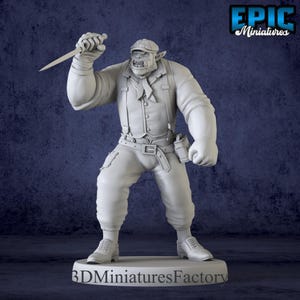 Miniature | Orc Henchman Knife - DnD Miniature for Tabletop Games - Premium dnd Miniature - Dungeons and Dragons - 3D Printed