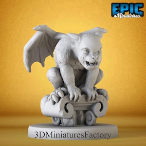 Miniatures | Gargouille garde - Miniature D&D pour jeux de table - Miniature dnd premium - donjons et dragons - imprimé 3D