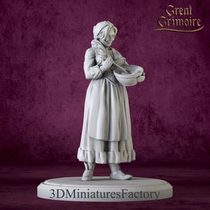 Miniature | Margaret Baker - DnD Miniature for Tabletop Games - Premium dnd Miniature - Dungeons and Dragons - 3D Printed