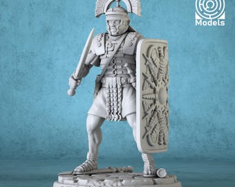 DnD Miniature | Roman Legionary Pose 1 - 3D Printed Figurine for Tabletop RPG Games