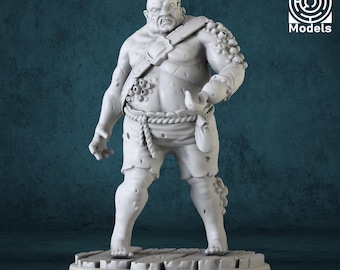Zombie Miniature | 3D Printed D&D Figure for Tabletop Games