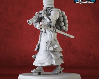 Basket Monk Flute Miniature – Resin Figure for DnD and Tabletop RPGs