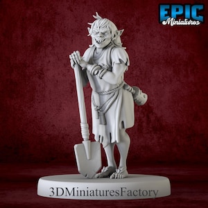 Miniature | Ghoul Spawn Servant - DnD Miniature for Tabletop Games - Premium dnd Miniature - Dungeons and Dragons - 3D Printed
