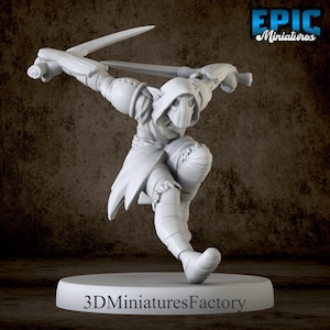Miniature | Elf Rogue - DnD Miniature for Tabletop Games - Premium dnd Miniature - Dungeons and Dragons - 3D Printed
