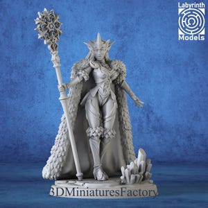 DnD Miniature Ice Mage 1 - DnD Miniature for Tabletop Games - Premium dnd Miniature - Dungeons and Dragons - 3D Printed