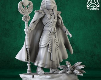 Priest of Ra DnD Miniature - 3D Printed Resin Figure for DnD and Tabletop RPGs