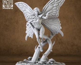 Miniature Fairy from 28mm to 75mm - DnD Miniature for Tabletop Games - Premium dnd Miniature Dungeons and Dragons 3D Printed