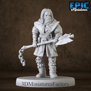 Miniature | Bandit Leader - DnD Miniature for Tabletop Games - Premium dnd Miniature - Dungeons and Dragons - 3D Printed